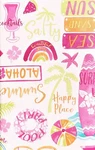 Hawaiian Beach & Pool Fun Collage Vinyl Tablecloth W/zipper Umbrella Hole. Fixed Price $21.95.