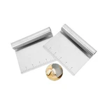 Stainless Steel Food Scraper And Chopper Large Griddle Spatula Kitchen Tool. Fixed Price $13.10.