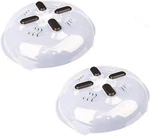 Lori Greiner 2-PACK Set Hover Cover Microwave Splatter Guards Clear. Fixed Price $16.99.