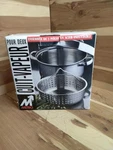3 Piece Stainless Steel Steamer Set Pot Basket Lid Stovetop Electric Or Gas.... Fixed Price $33.00.