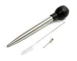 Stainless Steel Baster Turkey Chicken 3 Piece Set Silicone Bulb Deluxe Norpro. Fixed Price $11.99.