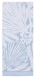 Sonoma Coastal Seashells Textured Bath Hand Towel Light Blue Ocean Beach Themed. Fixed Price $14.99.
