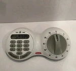 Oxo Good Grips Times Squared Double Timer White Analog & Digital Working Tested. Fixed Price $47.94.