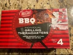 Tablecraft Bbq Series Stainless Steel Grilling / Cooking Thermometers - Set Of 4. Fixed Price $11.99.