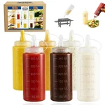 Kitchen Gurad 12 Oz Large Wide Month Squeeze Bottles For Bbq Grill Restauran.... Fixed Price $25.04.