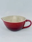 **chipped** Le Creuset 16OZ Citrus Manual Juicer In Cerise (red). Fixed Price $35.00.
