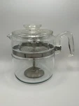 Vintage Pyrex Cup Glass Coffee Percolator 7756-B Complete Stovetop Pot Usa. Fixed Price $119.99.