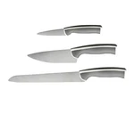 Ikea Ndlig 3 Piece Knife Set Stainless Steel Gray & White New!. Fixed Price $18.95.