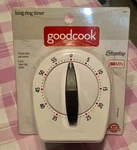 Bradshaw Goodcook 60-MINUTE White Long Ring Timer Model 25307. Fixed Price $18.99.