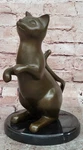 Milo Abstract Cat Bronze Sculpture Investment Grade Fine Artwork. Fixed Price $199.50.