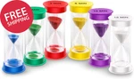 Acrylic Colorful Sand Hourglass Timer Set 1 2 3 5 Min Kids Classroom Visual. Fixed Price $39.69.