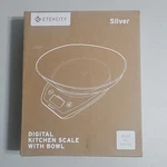 Etekcity Silver Digital Kitchen Scale With Bowl Model No. EK5150. Fixed Price $10.00.