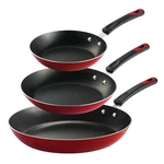 Tramontina Everyday 3 Pk Aluminum Nonstick Fry Pans Metallic Red. Fixed Price $35.77.