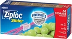 Ziploc Gallon Food Storage Slider Bags, Power Shield Technology More Durability. Fixed Price $15.65.