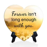 Sweet Tender Message Table Signs Heart With Acrylic Stand (6X5"). Fixed Price $14.99.