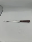 Robinson 8" Slicer Carver Kitchen Knife Stainless Steel Wooden Handle Vintage. Fixed Price $20.00.