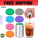 6X Silicone Soda Can Cover Top Lid Beer Beverage Juice Drink Protector. Fixed Price $5.99.