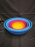 Oggi Nesting 6 Piece Multi Color Melamine Mixing Set. Fixed Price $49.99.