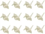 Japanbargain Set Of 12 White Porcelain Chopstick Rest Origami Crane Shape 4818. Fixed Price $19.95.