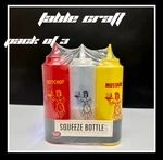 Tablecraft 3-PACK Nostalgia Squeeze Bottle Set 12 Oz Nib (dis-continued) :* *:. Fixed Price $13.97.