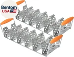 5173 Deluxe Holder Stand Pack Of 2 Stainless Steel Racks With Heat Resistant Han. Fixed Price $64.07.