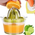 Manual Citrus Juicer Hand Squeezer Built-in Measuring Cup Grater 12OZ Green. Fixed Price $14.39.