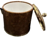 Vintage Mcm Minty Ice Bucket Kraftware 9 Tall + Handle Marbleized Burgundy Gold. Fixed Price $11.99.