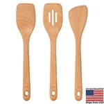Oxo Good Grips 3 Piece Kitchen Wooden Turner Set - Large Comfortable Handle. Fixed Price $17.99.