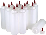 Pinnacle Mercantile Condiment Squeeze Bottles 16OZ Wide - 12 Pack, Red. Fixed Price $42.15.