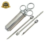 Grill Stainless Steel Meat Marinade Injector 2 Oz Flavor Needle Cooking Syringe. Fixed Price $16.99.