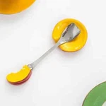 New Vintage 90S Sagaform Peach Marmalade Jam Spoon Rest. Fixed Price $20.00.