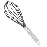 Amazoncommercial Stainless Steel & Silicone Non-stick Coated Whisk 12 Inch. Fixed Price $9.50.