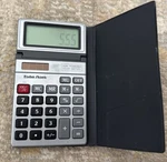 Vintage Radio Shack EC-447 Dual Powered Lcd Pocket Calculator W/ Tilt Display. Fixed Price $11.99.