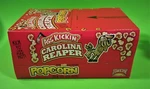 Ass Kickin' Carolina Reaper Popcorn, 12 Pack Case, 3.5 Oz. Bags, Very Hot!. Fixed Price $32.95.