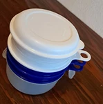 Tupperware's Cook's Maid Juicer Reamer Grater Pitcher Egg Separator New 5PC 1893. Fixed Price $12.95.
