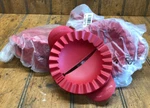 New Tupperware Red Plastic Turnover Makers 6390A-5 & 6390A-6. Fixed Price $36.00.
