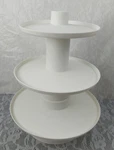 Wilton 3-TIER Cupcake Treat Tower Stand Holder Display Stacked White Desserts. Fixed Price $14.99.