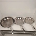 Belgique Stainless Steel 3 Pans 12' 10' 8' No Lids Kitchen Cooking. Fixed Price $49.99.