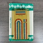 Vintage Foldable Travel 3-TRACK Cribbage Board By Target Stores Made Taiwan. Fixed Price $20.00.