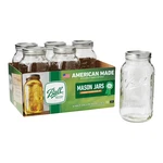 Ball 64 Oz Mason Jars, Wide Mouth Half Gallon Canning With Lids And Rings,. Fixed Price $21.77.