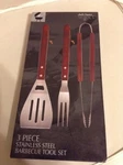 Chefs Basics Select 3 Piece Stainless Steel Bbq Set Retails $24.00. Fixed Price $15.25.