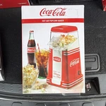 Nostalgia Coca-cola Retro Hot Air Popcorn Maker Red Plastic Electric RHP310COKE. Fixed Price $26.00.