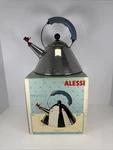 Alessi 9093 Michael Graves Stainless Steel Kettle Bird Whistle And Box. Fixed Price $155.00.