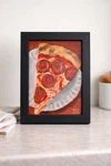 Pepperoni Pizza Slice Painting Framed 5X7 Kitchen Food Art Decor. Fixed Price $80.00.