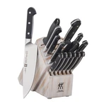 Zwilling Pro 16-PC Knife Block Set, Rustic White. Fixed Price $999.95.