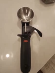 Oxo Scoop Softworks Ice Cream Dough Batter Stainless Steel Black Handle. Fixed Price $12.00.
