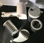 Vintage Pampered Chef 1275 Deluxe Cheese Grater And 1278 Container Retired - Euc. Fixed Price $32.95.