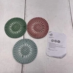 Smart Home 3 Pc Sink Drain Set Silicone Multicolor Kitchen Strainer Stoppers. Fixed Price $8.49.