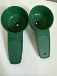 Tupperware Harvest Hunter Green Gadget Set 2 S&p / Mini Funnel 877-3 877-4. Fixed Price $15.99.