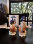 Vintage The Flintstones Fred & Barney Salt Pepper Shakers New Box. Fixed Price $19.99.